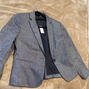 Ann Taylor chambray suit jacket/blazer